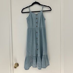 NWT 100% Cotton Dress with Button Detail
